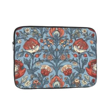 Imagem de Capa de laptop feminina para notebook, estampa de flores, fina, à prova de choque, capa protetora para notebook de 13 polegadas