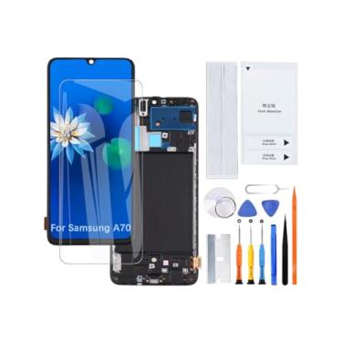 Imagem de Tela para Samsung Galaxy A70 TFT A705F A705FN A705FN A705GM A705MN Kit de montagem de tela LCD com moldura (sem impressão digital)