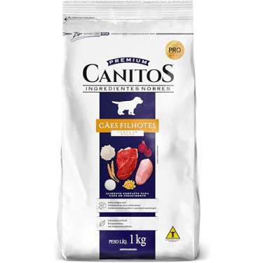 Imagem de Ração Para Cães Filhotes Canitos 1kg Todas as Raças Para Cães Em Crescimento