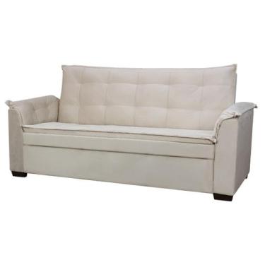 Imagem de Sofá 3 Lugares Confortável 2,00M Luxo Havana Bellamado, Bege