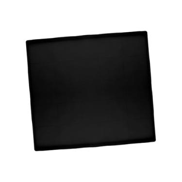 Imagem de ＫＬＫＣＭＳ Bandeja de Silicone para Geladeira, Coletor de Gotejamento Sob a Lavadora, Preto, Tamanho real