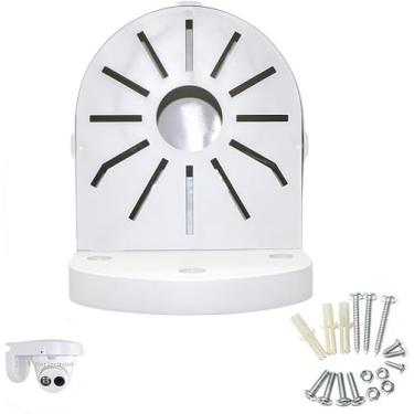 Imagem de Suporte de câmera em forma de L BeElion, suporte de montagem de teto de parede universal para câmera de segurança CCTV Hikvision Dome
