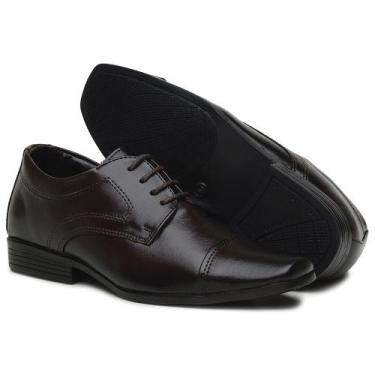 Imagem de Sapato Social Infantil  Conforto Jovem  27 a 36  Cafe 70115 - Bertelli