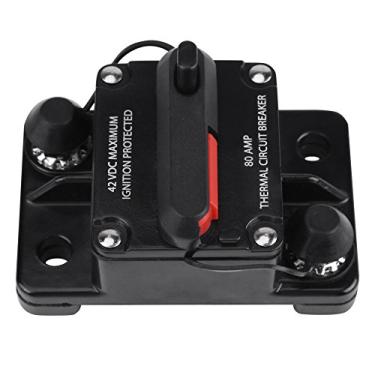 Imagem de DC12V a 42V 50A a 300A Audio de Carro Estéreo de Carro Reset Manual do Disjuntor para Proteção de áudio/sobrecarga de Vídeo Proteção (80a)