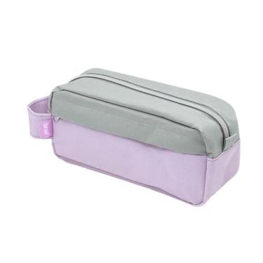 Imagem de Estojo Necessaire Lilas E Cinza Brw