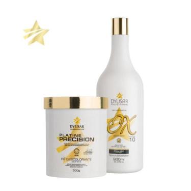 Imagem de Kit Descoloração Profissional Pó Descolorante E Ox 10 Dyusar - Dyusar 