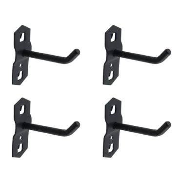 Imagem de Rannb Ganchos de Pegboard Ganchos de metal resistente de aço de 9,5 cm para quadros espaçados de 2,8 cm, ganchos de parede de garagem para organizar ferramentas em casa ou garagem, 6,3 cm de