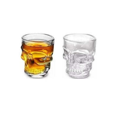 Imagem de Conjunto Skull Shot 6 Peças em Vidro 45ML - Mai Home