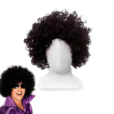 Imagem de Peruca Black Power Preta Acessório Festa Fantasia Unissex - Sulamerica