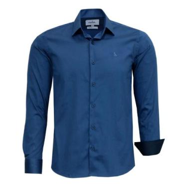 Imagem de Camisa Social Amil Comfort Manga Longa Lisa Algodão Com Elastano 1893,