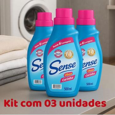 Imagem de Amaciante carinho sense qboa kit com 3