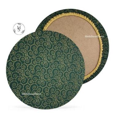 Imagem de 01 Capa de Sousplat Flor Estrelar Verde Natal - 35 cm - Várias Cores e
