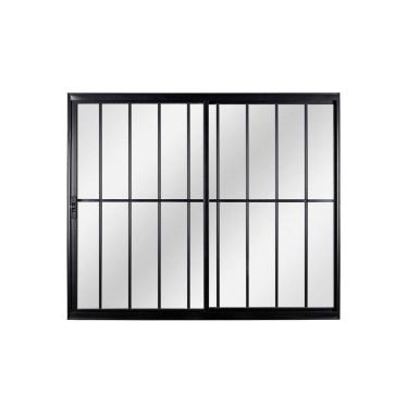 Imagem de Janela de Alumínio de Correr 100x150x8cm 2 Folhas Ecosul Esquadrisul Preto