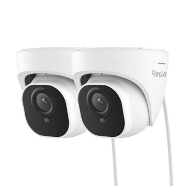 Imagem de Câmeras IP de segurança externa REOLINK 4K PoE (Pacote de 2), Detecção Inteligente de Pessoas/Veículos, Lapso de Tempo, Trabalhe com Casa Inteligente, Suporta até 256 GB de Armazenamento Micro SD para Vigilância de Gravação 24 horas por dia, 7 dias por semana, RLC-820A