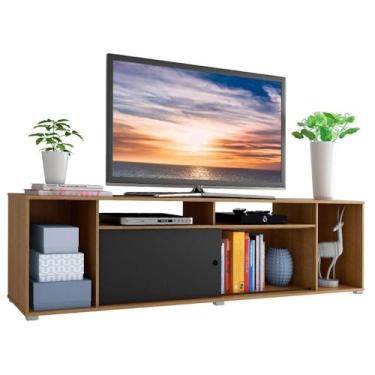 Imagem de Rack para TV até 65 Polegadas Rustic/Preto (Rustic/Preto)