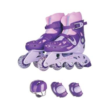 Imagem de Patins 4 Rodas Ajustáveis Fenix Roxo