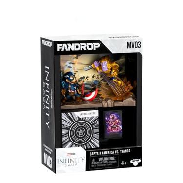 Imagem de Fandrop MV03-Mavel Studios' Avengers Endgame - Captain America VS. Thanos, Combines an Epic Diorama, Artifacts & Scene Marker Creating A Display to Enhance Any Marvel Collection, 4 to Collect