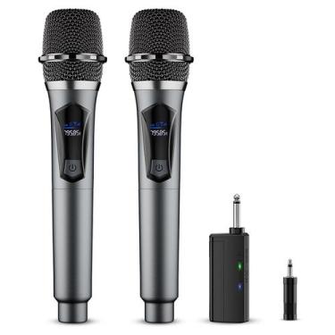 Imagem de Microfone sem fio OxxYeeks Professional Dual Handheld
