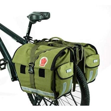 Imagem de Bolsa De Bicicleta Traseira Com Vários Bolsos Bolsa De Porta-malas Do Banco Traseiro Da Bicicleta Sistema De Fixação Em Forma De Y Pode Ser Ajustado Para 50 Litros De Bolsos Com Faixas De R