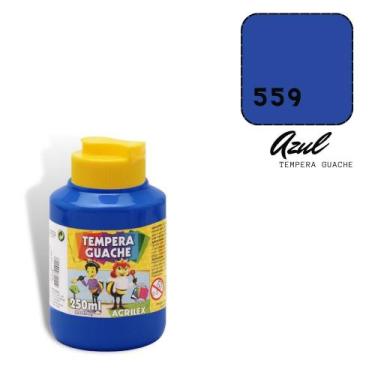 Imagem de Tempera Guache Acrilex 250ml Azul