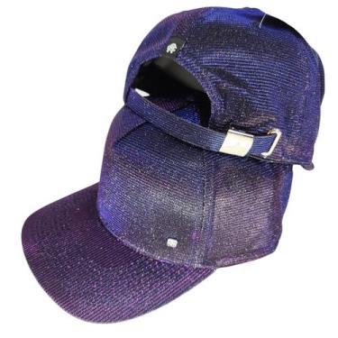 Imagem de Boné brilhoso brilho gliter aba curva Lonita Anth Co fitão , Roxo