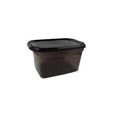 Imagem de Caixa Organizadora De Brinquedo Multiuso 20 Litros Com Tampa Fume - sa