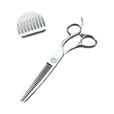 Imagem de Tesoura De Corte De Cabelo Profissional De 6,5" Para Barbeiro, Tesoura