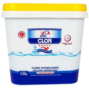 Imagem de Cloro Usaclor concentrado 2,5 Kg - Cibrasclor
