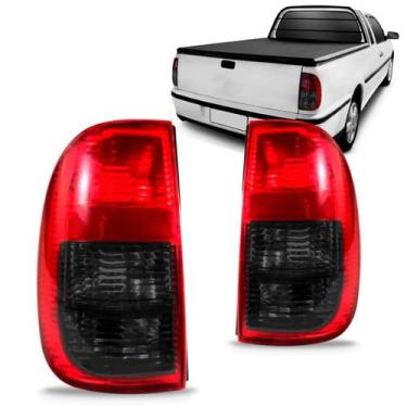 Imagem de Par lanterna traseira saveiro g3 03 a 09 fume - SP ACESSÓRIOS, Par (Di