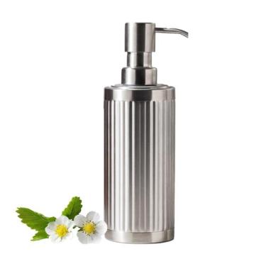 Imagem de Dispensador de sabonete ZEBEYIMA Modern Light Luxury 300mL Silver