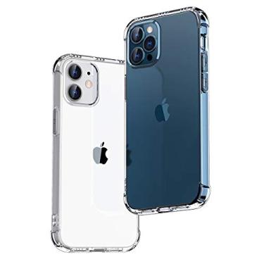 Imagem de ONES Capa transparente para iPhone 12/12 Pro HD · Proteção MIL · Airbags à prova de choque (feature_two_browse-bin) Ressonância do alto-falante