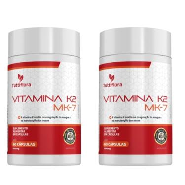 Imagem de Kit 2x Vitamina K2 MK-7 60 Cápsulas 500mg Tuttiflora