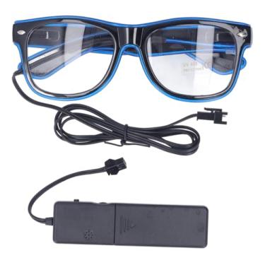 Imagem de Óculos led neon balada, rave, festa de casamento - AZUL