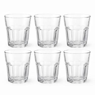 Imagem de Jogo com 6 Copos Premium de Vidro Grosso 300ml  Robustos e Sofisticado