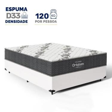 Imagem de Cama Box com Colchão de Espuma D33 Ortobom Airtech 100 Casal 138cm, Br