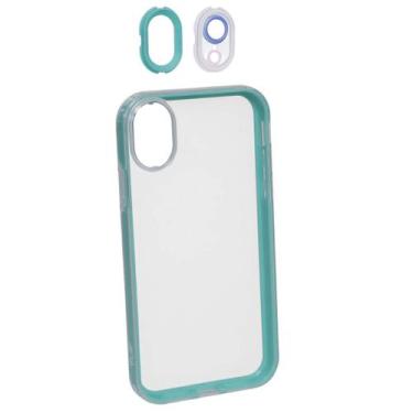 Imagem de Capa Case 3 em 1 Transparente Compatível Iphone XR - Tesla Store, Verd