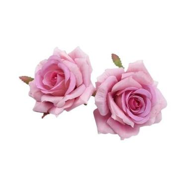 Imagem de 100 Rosas de Seda Artificiais - Decoração para Parede, Banheiro e Nata