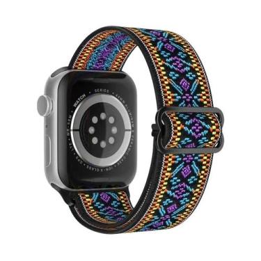 Imagem de Pulseira De Nylon Boêmia Para Apple Watch Ultra 49mm 41mm 45mm, Bracel
