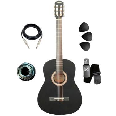 Imagem de Violão Canhoto Eletroacústico Clássico Denver Memphis (BKS)