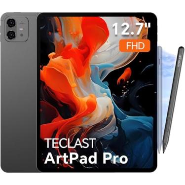 Imagem de TECLAST Tablet Artpadpro Android 15, tela de 12,7 polegadas 2176 x 1600, 20 GB + 256 GB, Gemini Ai, 10000 mAh + 30 W, carregamento rápido Helio G99 Octa-core para jogos, tablet estudantil - Inclui