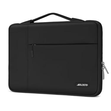 Imagem de MOSISO Laptop Bolsa De Manga Compatível Com Macbook Pro 16 Polegadas, 15 15,4 15,6 Polegadas Dell Lenovo Hp Acer Samsung, Mala Multifuncional Em Poliéster Maleta Bolsa De, Preto