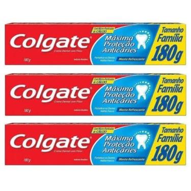 Imagem de KIT COM 3 - Colgate Máxima Proteção Anticáries 180G
