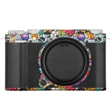 Imagem de X-M5 Adesivo para câmera antiarranhões Capa protetora para FujiFilm X-M5 XM5 (branco grafite + couro preto)