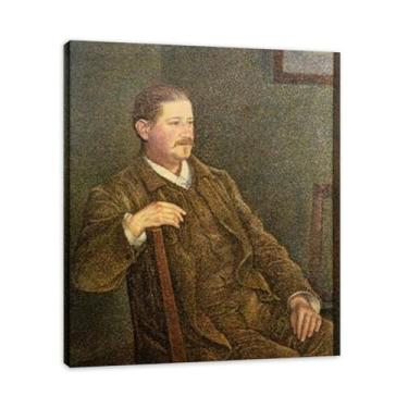 Imagem de Doctor'S MeditationsThéo van Rysselberghe: Impressão em tela neoimpressionista belga chave, emoldurada 19 x 9,4 polegadas