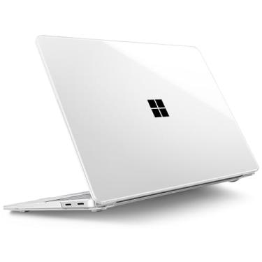 Imagem de Tuiklol Capa transparente de 13 polegadas para laptop Microsoft Surface 2025, Windows 11 Touchscreen Copilot+ PC Laptop 13 modelo 2095 com superfície de proteção de 13 polegadas, transparente