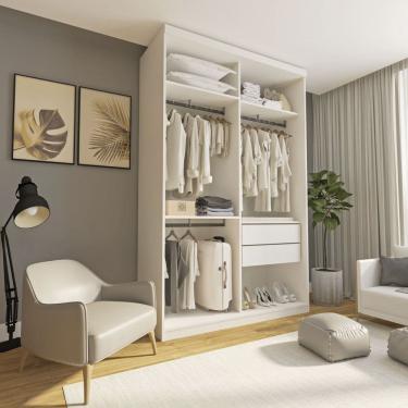 Imagem de Closet Solteiro Júlia sem Portas 2 Gavetas Minastex