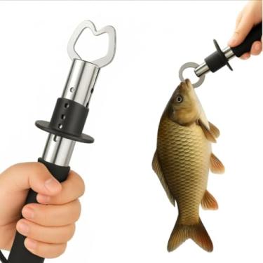 Imagem de Alicate de Contenção Pega Peixe com Balança 30kg em Inox com Empunhadura Segura, Ideal para Pesca Esportiva em Rios, Lagos e Mar Pratiarejo®