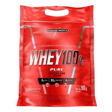 Imagem de Whey Protein Concentrado 100% Pure Integral Médica sabor Cookies and C