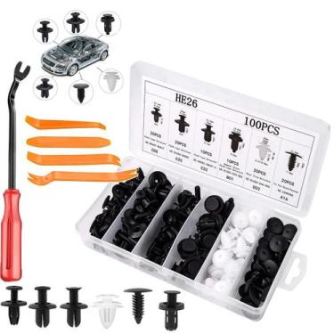 Imagem de Presilha Grampo Parabarro Parachoque Universal Carro Kit 105 - Bbacome