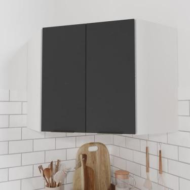 Imagem de Armário Aéreo Canto Oblíquo Puxador 150cm Ipanema CabeCasa MadeiraOrig